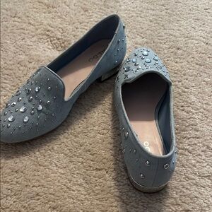 Aldo Blue Embellished Flats for Casual Elegance